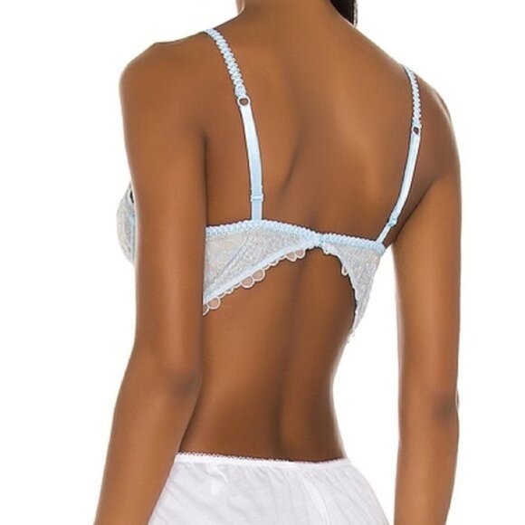 Free People Lucia Underwire Bra Blue Hydrandea - Picture 4 of 7